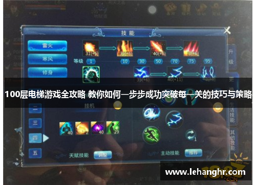 100层电梯游戏全攻略 教你如何一步步成功突破每一关的技巧与策略 100层电梯游戏全攻略 教你如何一步步成功突破每一关的技巧与策略